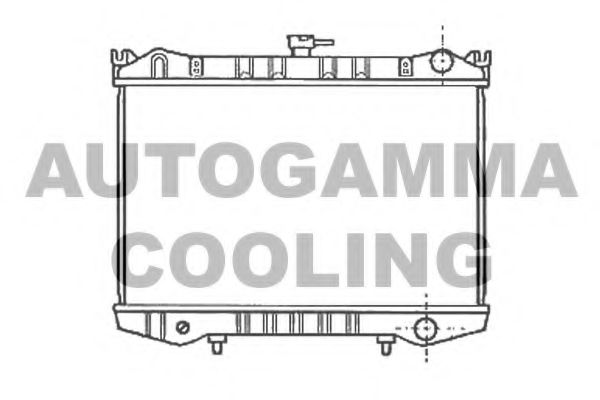 AUTOGAMMA 102186 Радиатор охлаждения двигателя AUTOGAMMA для NISSAN