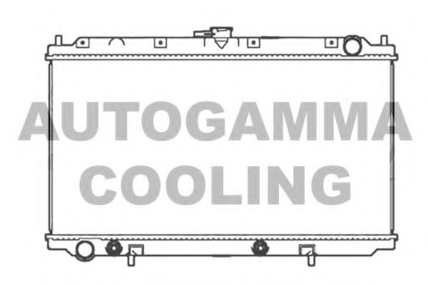 AUTOGAMMA 102196 Радиатор охлаждения двигателя AUTOGAMMA для NISSAN