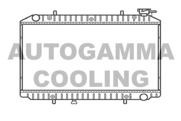 AUTOGAMMA 102199 Радиатор охлаждения двигателя AUTOGAMMA для NISSAN