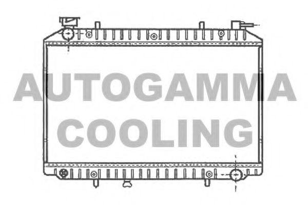 AUTOGAMMA 102200 Радиатор охлаждения двигателя AUTOGAMMA для NISSAN