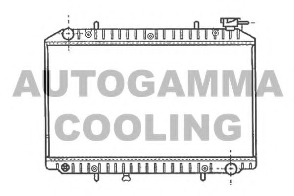 AUTOGAMMA 102201 Радиатор охлаждения двигателя AUTOGAMMA для NISSAN