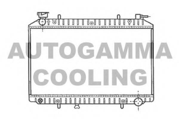 AUTOGAMMA 102205 Радиатор охлаждения двигателя AUTOGAMMA для NISSAN