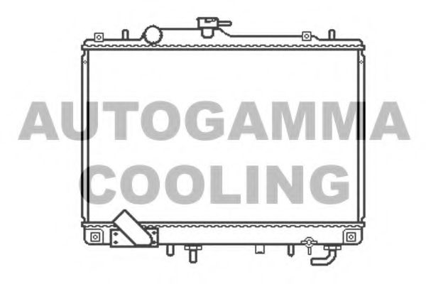 AUTOGAMMA 102210 Радиатор охлаждения двигателя для MITSUBISHI