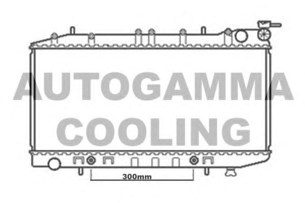 AUTOGAMMA 102212 Радиатор охлаждения двигателя AUTOGAMMA для NISSAN