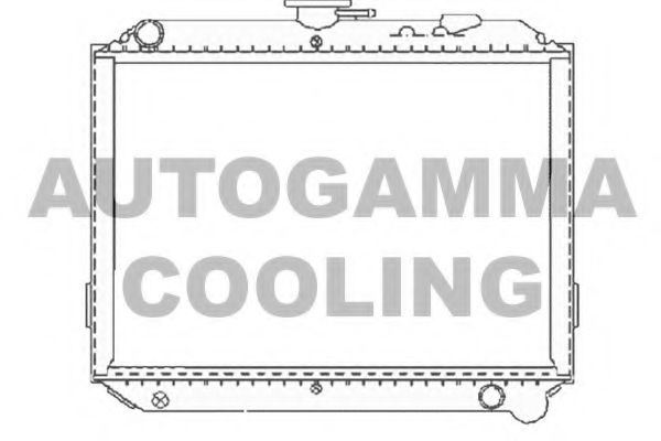 AUTOGAMMA 102216 Радиатор охлаждения двигателя AUTOGAMMA для NISSAN