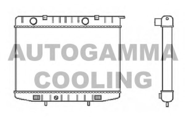 AUTOGAMMA 102230 Радиатор охлаждения двигателя для OPEL FRONTERA
