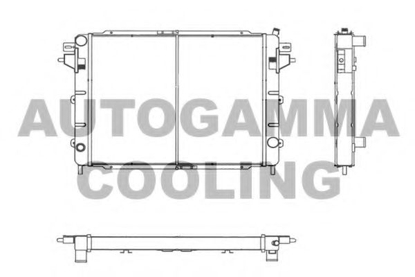 AUTOGAMMA 102237 Радиатор охлаждения двигателя для OPEL SENATOR