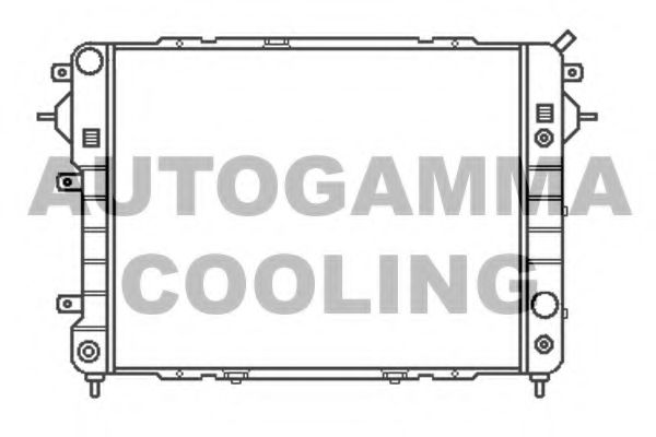 AUTOGAMMA 102239 Радиатор охлаждения двигателя для OPEL SENATOR