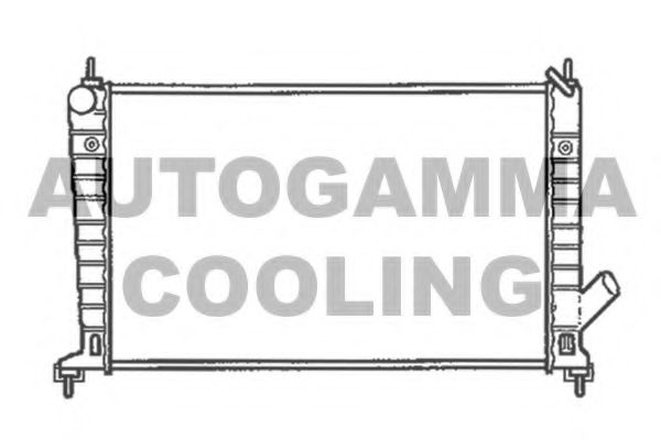 AUTOGAMMA 102301 Радиатор охлаждения двигателя AUTOGAMMA для SAAB