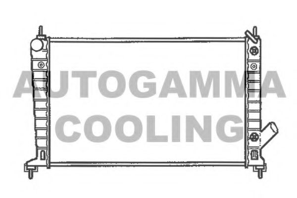 AUTOGAMMA 102302 Радиатор охлаждения двигателя AUTOGAMMA для SAAB
