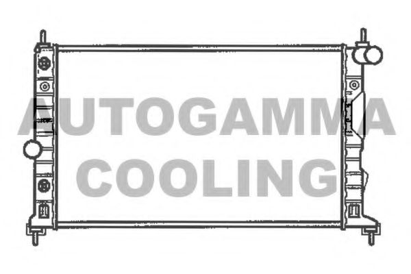 AUTOGAMMA 102304 Радиатор охлаждения двигателя AUTOGAMMA для SAAB