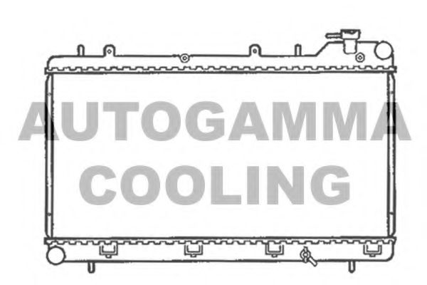 AUTOGAMMA 102308 Радиатор охлаждения двигателя для SUBARU