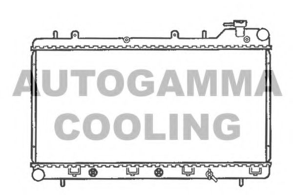 AUTOGAMMA 102309 Радиатор охлаждения двигателя для SUBARU