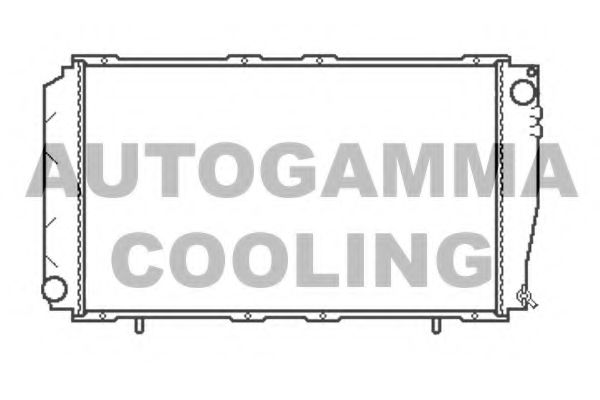 AUTOGAMMA 102310 Радиатор охлаждения двигателя для SUBARU LEGACY универсал (BC, BJF)