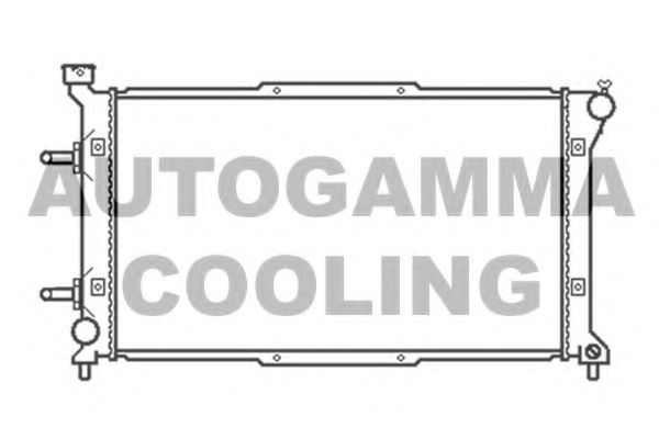 AUTOGAMMA 102316 Радиатор охлаждения двигателя для SUBARU