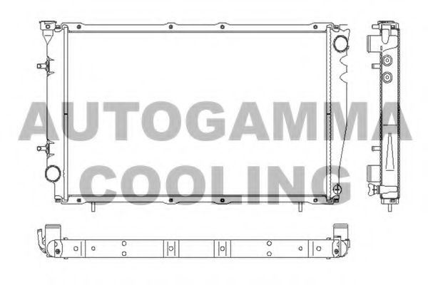 AUTOGAMMA 102317 Радиатор охлаждения двигателя AUTOGAMMA для SUBARU