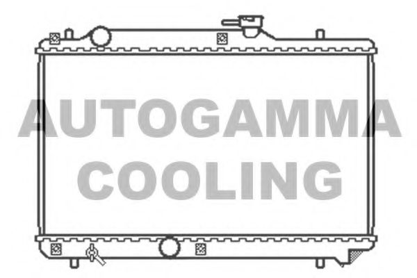 AUTOGAMMA 102322 Радиатор охлаждения двигателя AUTOGAMMA для SUZUKI