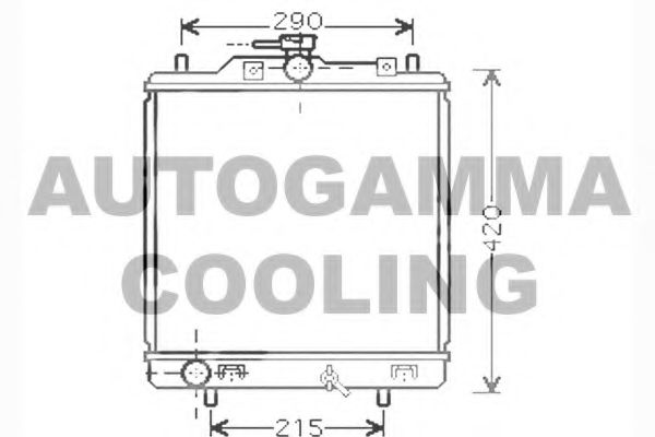 AUTOGAMMA 102325 Радиатор охлаждения двигателя для SUZUKI CARRY