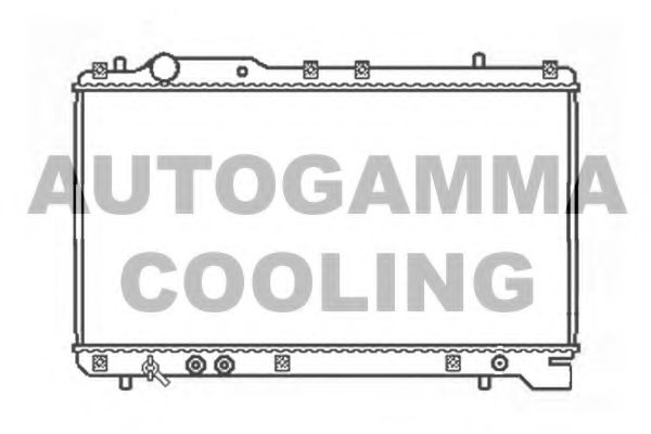 AUTOGAMMA 102328 Радиатор охлаждения двигателя AUTOGAMMA для SUZUKI