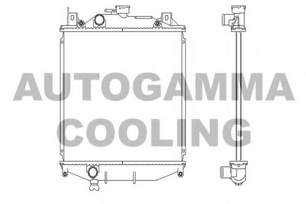 AUTOGAMMA 102335 Радиатор охлаждения двигателя для SUZUKI