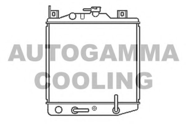AUTOGAMMA 102337 Радиатор охлаждения двигателя для SUZUKI