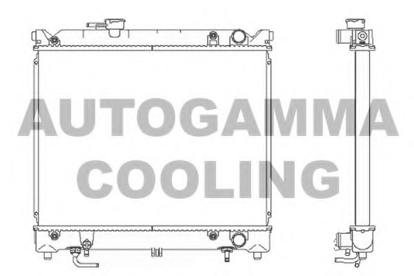 AUTOGAMMA 102342 Радиатор охлаждения двигателя для SUZUKI X-90