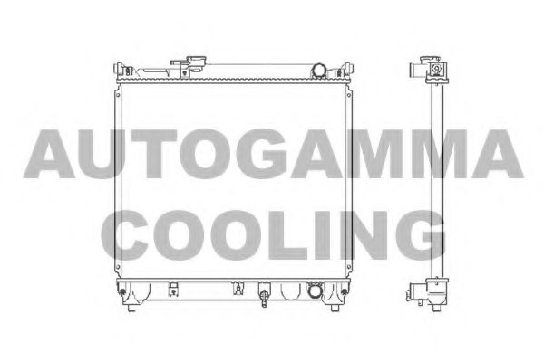 AUTOGAMMA 102343 Радиатор охлаждения двигателя для SUZUKI
