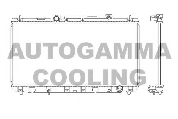 AUTOGAMMA 102354 Радиатор охлаждения двигателя AUTOGAMMA для TOYOTA