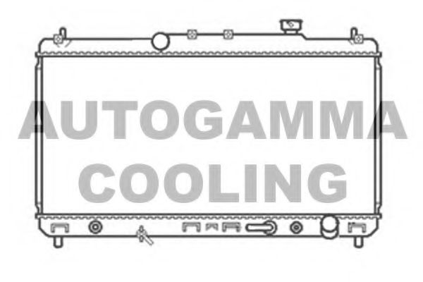 AUTOGAMMA 102355 Радиатор охлаждения двигателя AUTOGAMMA для TOYOTA
