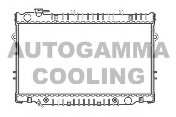 AUTOGAMMA 102365 Радиатор охлаждения двигателя AUTOGAMMA для TOYOTA