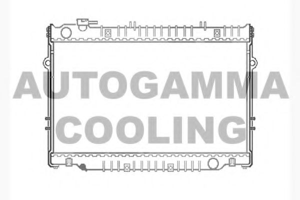 AUTOGAMMA 102366 Радиатор охлаждения двигателя AUTOGAMMA для TOYOTA