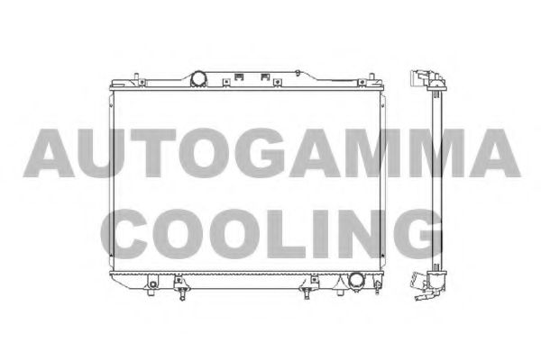 AUTOGAMMA 102373 Радиатор охлаждения двигателя AUTOGAMMA для TOYOTA