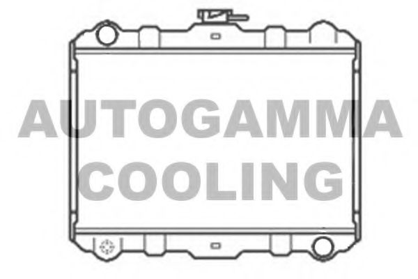 AUTOGAMMA 102533 Радиатор охлаждения двигателя AUTOGAMMA для NISSAN