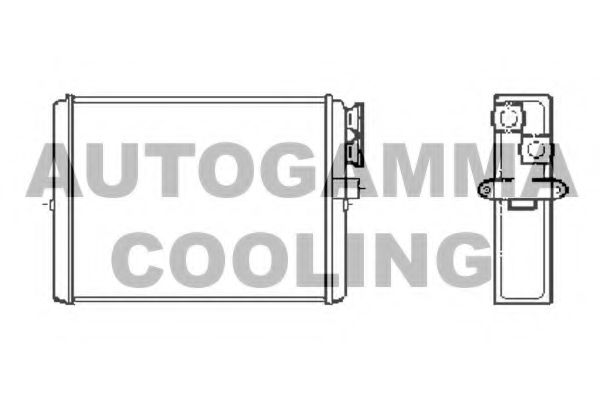 AUTOGAMMA 102552 Радиатор печки для VOLVO S80