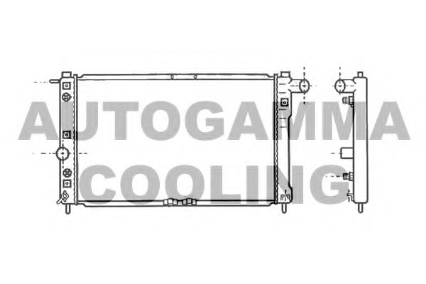 AUTOGAMMA 102589 Радиатор охлаждения двигателя для CHEVROLET LACETTI