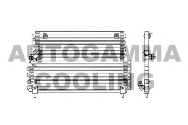 AUTOGAMMA 102826 Радиатор кондиционера для VOLVO 460