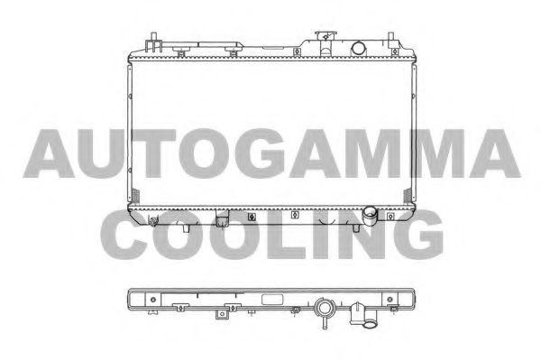 AUTOGAMMA 102853 Радиатор охлаждения двигателя AUTOGAMMA для HONDA
