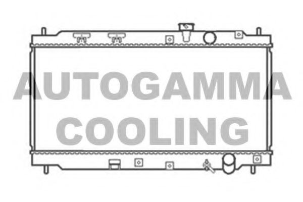AUTOGAMMA 102855 Радиатор охлаждения двигателя AUTOGAMMA для HONDA