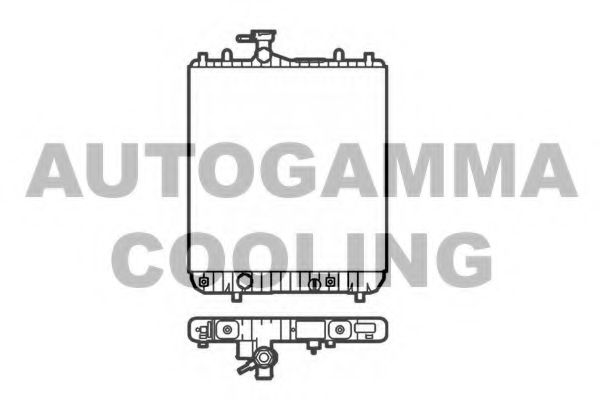 AUTOGAMMA 102870 Радиатор охлаждения двигателя для OPEL AGILA