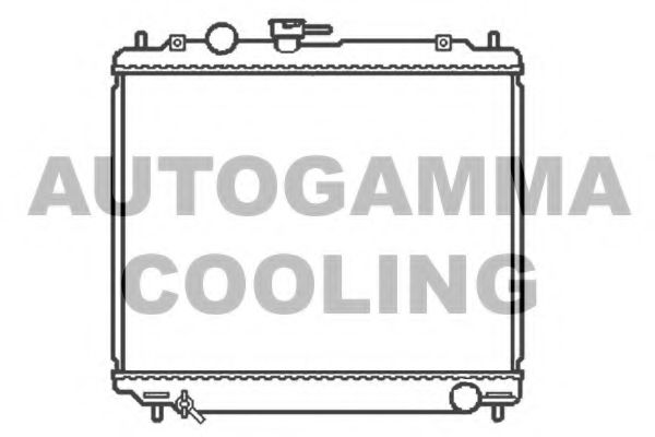AUTOGAMMA 102872 Радиатор охлаждения двигателя для MITSUBISHI