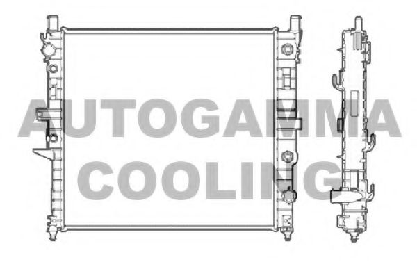 AUTOGAMMA 102882 Радиатор охлаждения двигателя для MERCEDES-BENZ M-CLASS