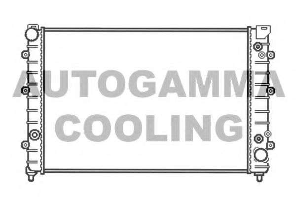 AUTOGAMMA 102893 Радиатор охлаждения двигателя AUTOGAMMA для AUDI