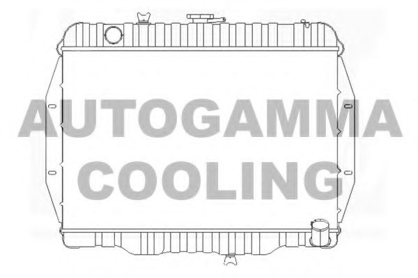 AUTOGAMMA 102902 Радиатор охлаждения двигателя для DAEWOO