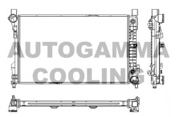 AUTOGAMMA 102918 Радиатор охлаждения двигателя для MERCEDES-BENZ CLC-CLASS