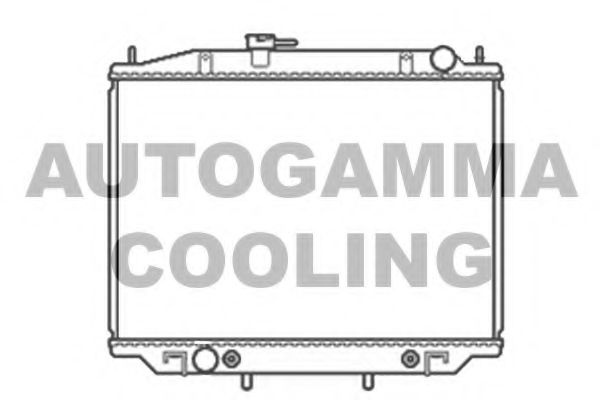 AUTOGAMMA 102932 Радиатор охлаждения двигателя для NISSAN MISTRAL