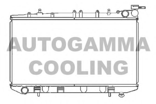AUTOGAMMA 102934 Радиатор охлаждения двигателя AUTOGAMMA для NISSAN