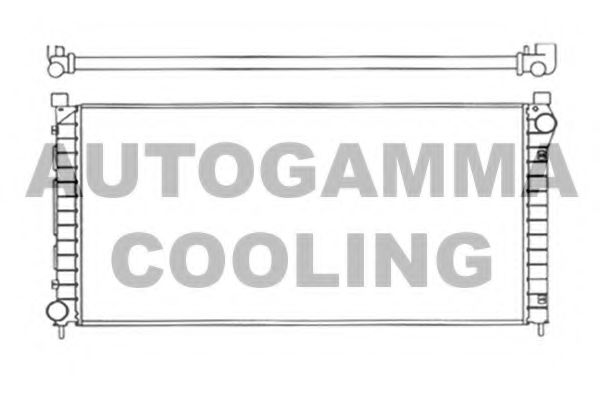 AUTOGAMMA 102938 Радиатор охлаждения двигателя для LAND ROVER