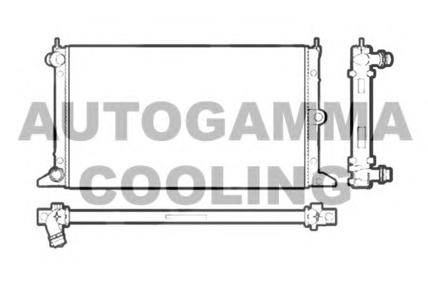 AUTOGAMMA 102951 Радиатор охлаждения двигателя AUTOGAMMA для FORD