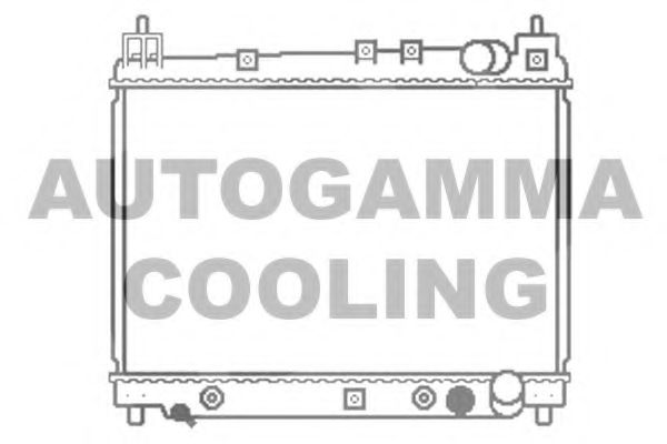 AUTOGAMMA 102957 Радиатор охлаждения двигателя AUTOGAMMA для TOYOTA