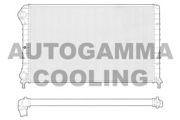 AUTOGAMMA 102961 Радиатор охлаждения двигателя для FIAT DOBLO